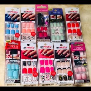 Impress Nails Pack of 10 Press on